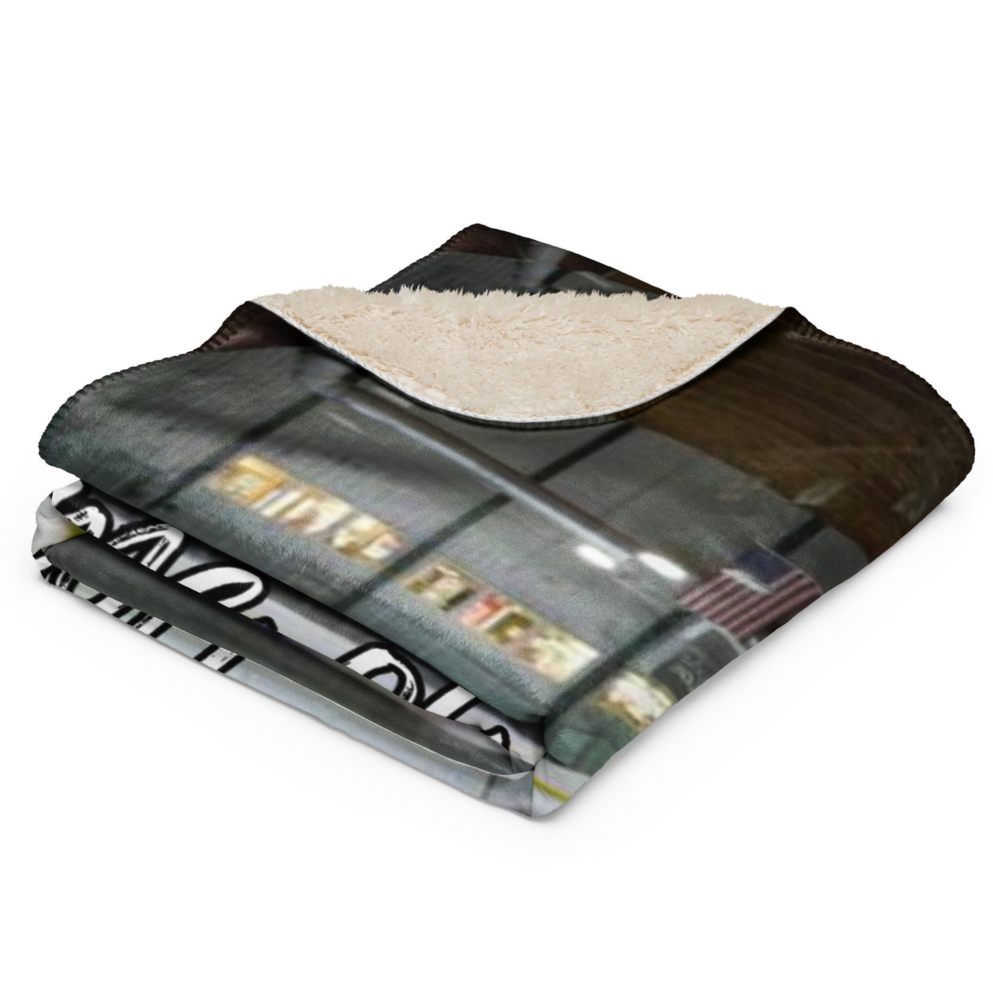 Home of the Roseau Rams Sherpa blanket