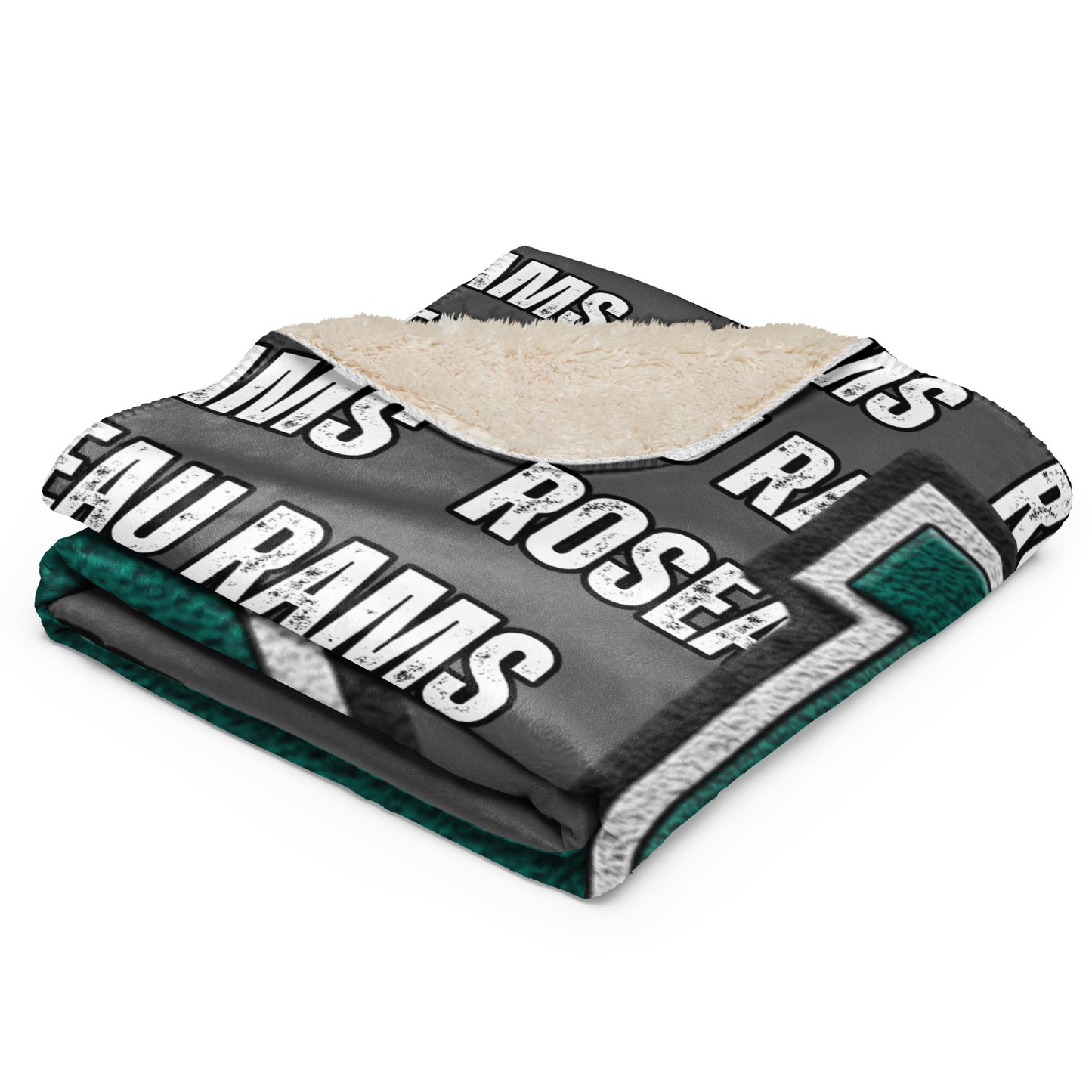 Bold Roseau Rams Sherpa blanket