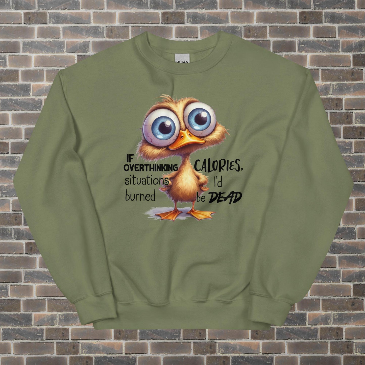 Overthinking Duck Unisex Sweatshirt