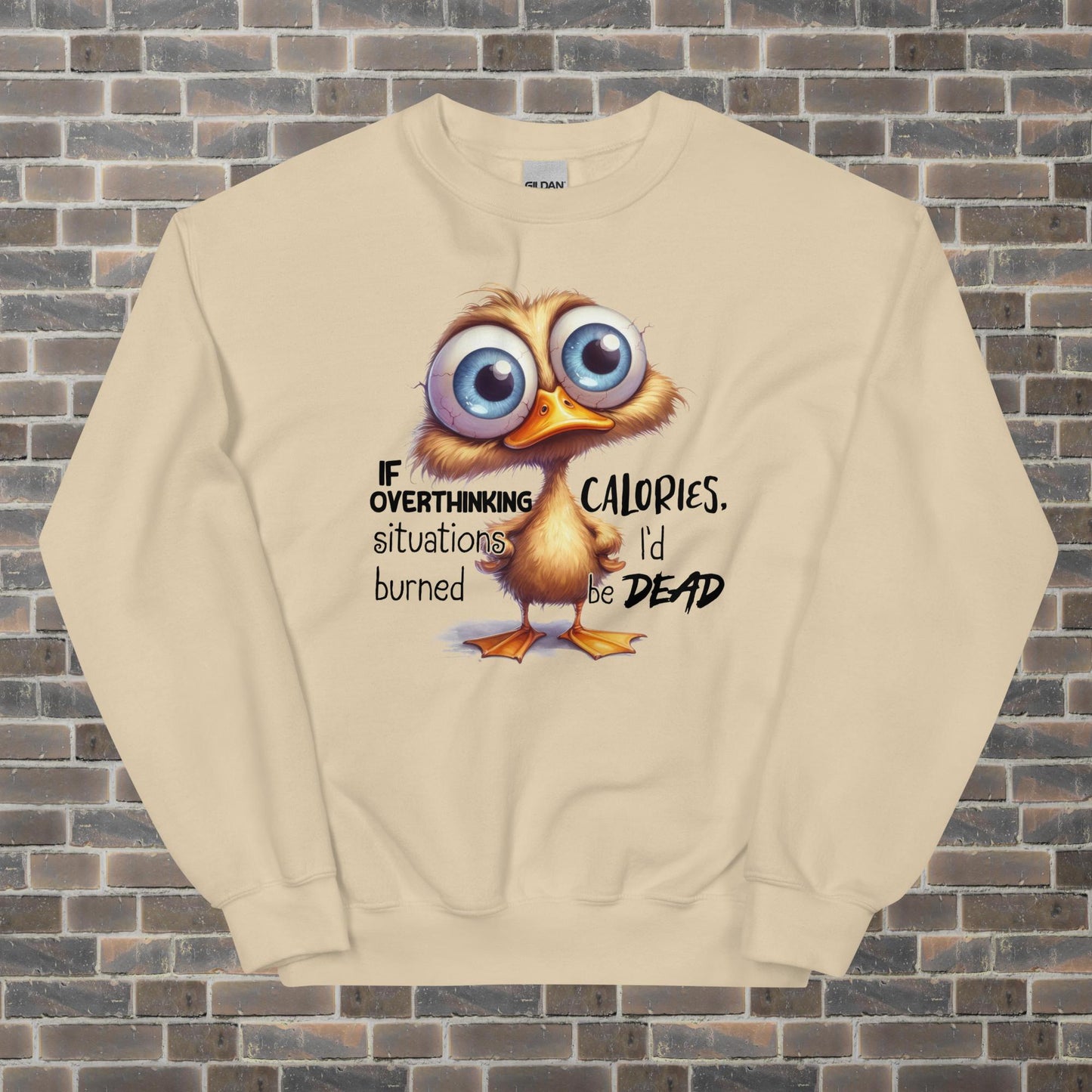 Overthinking Duck Unisex Sweatshirt