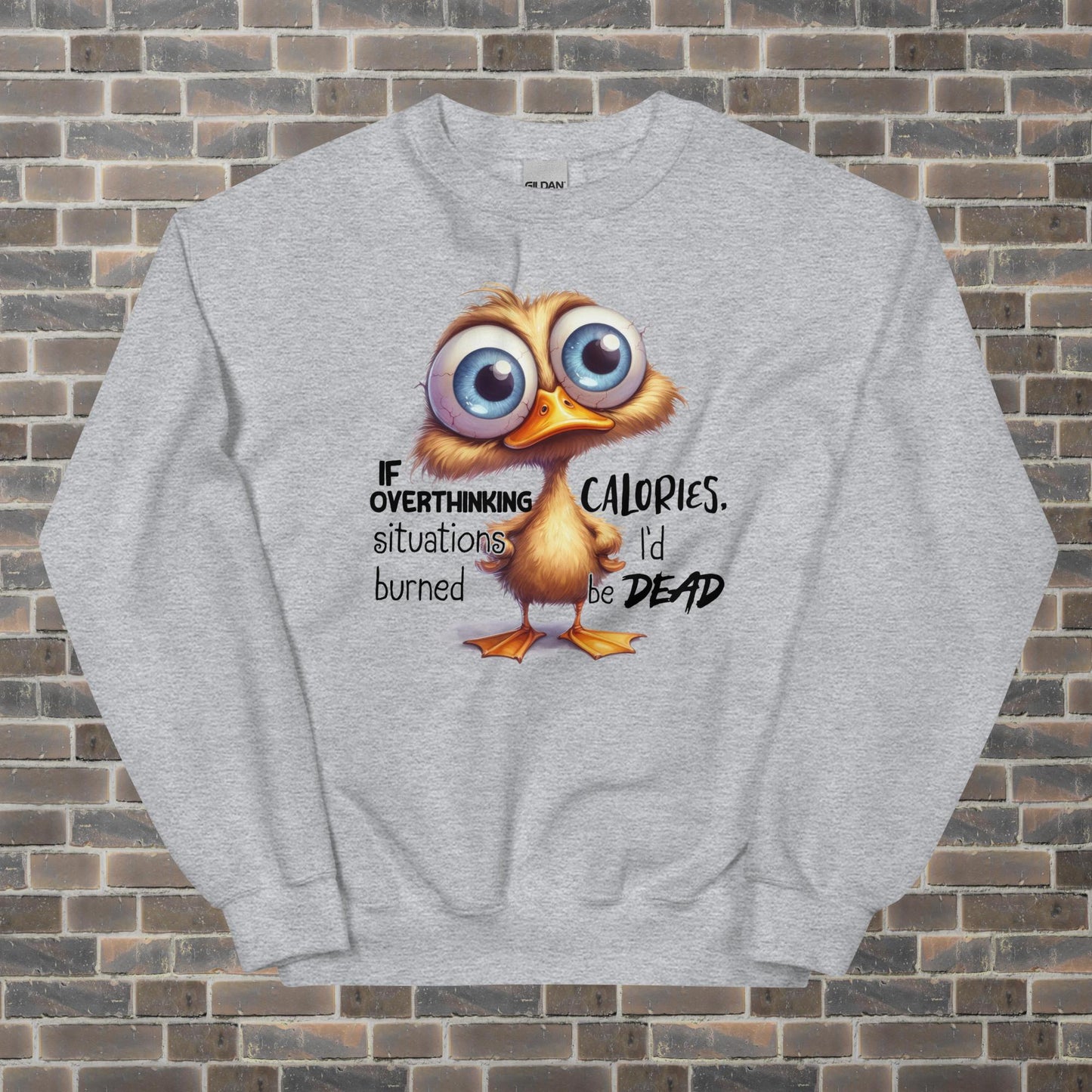 Overthinking Duck Unisex Sweatshirt