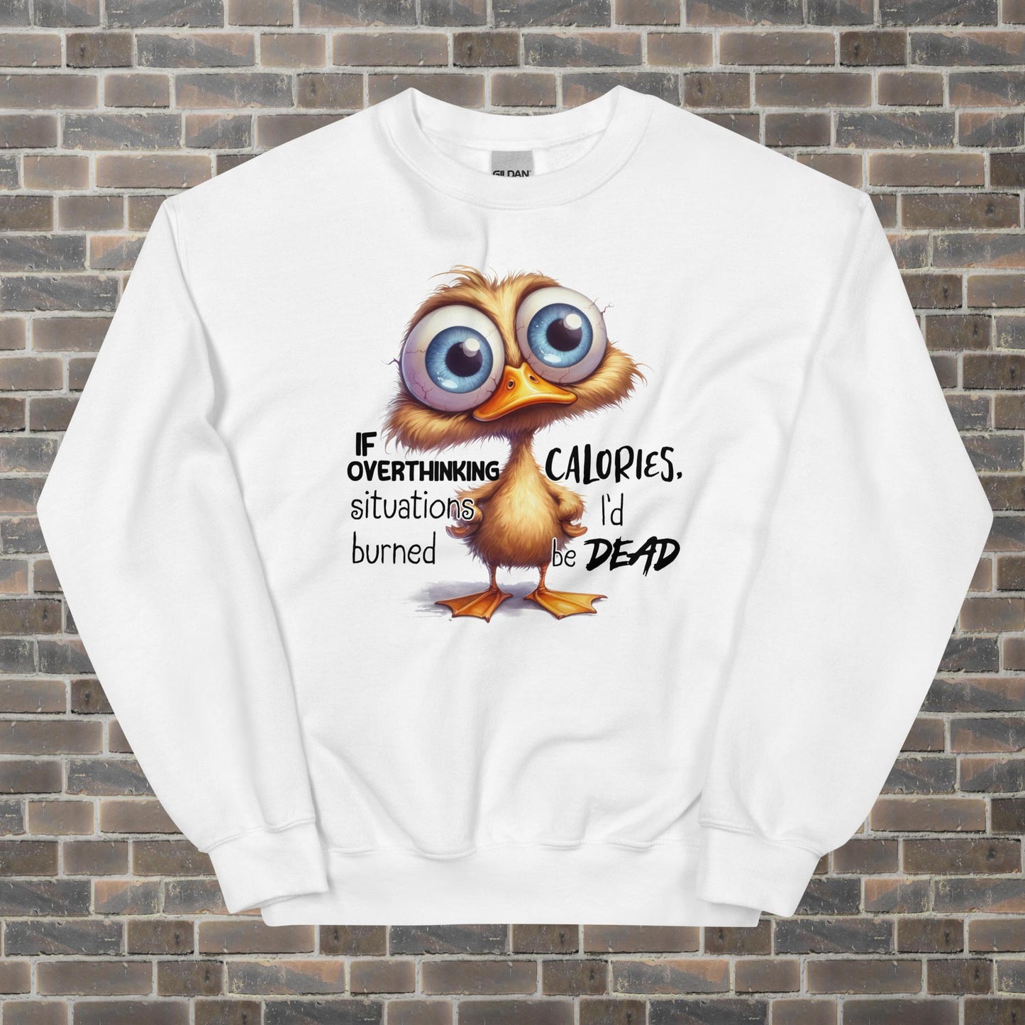 Overthinking Duck Unisex Sweatshirt