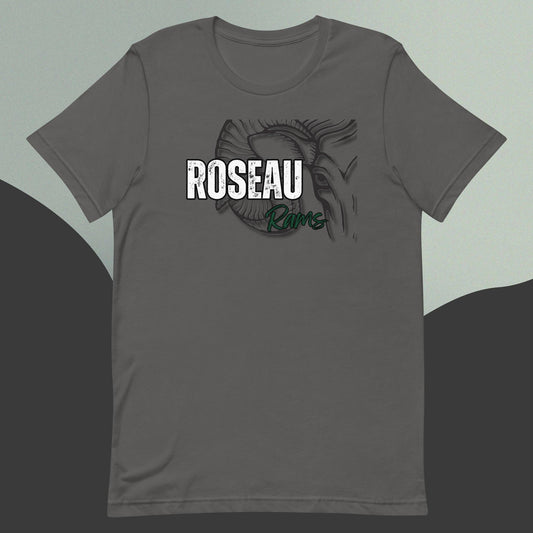 Unisex t-shirt Asphalt Gray Ram Face